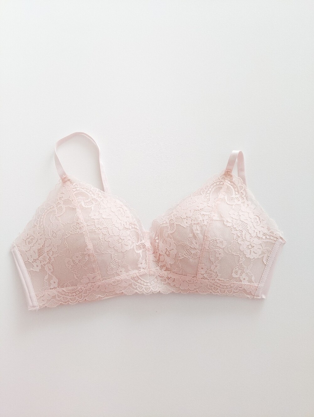 Simply Basic Pink Lace Bralette 36B
